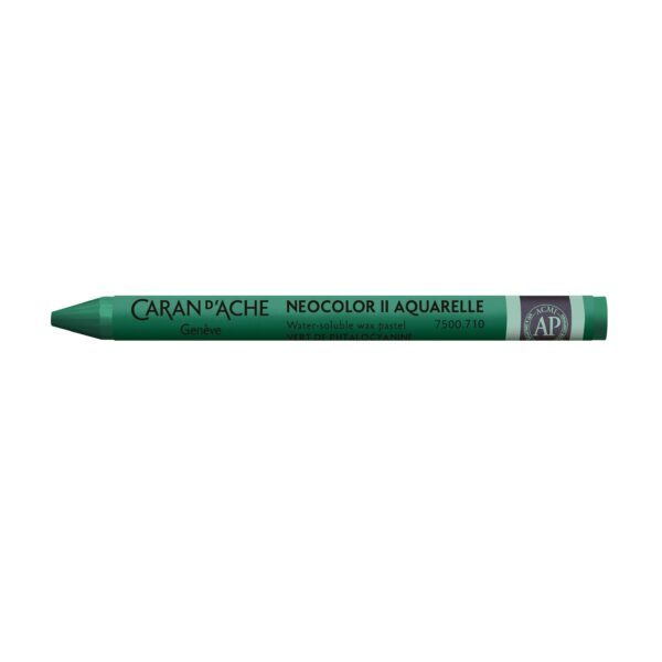Caran d’Ache Neocolor II Water-Soluble Wax Pastels – Artist 84 Professional Shades – 710 Phthalocyanine Green