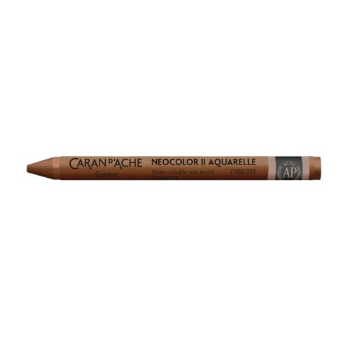 Caran d’Ache Neocolor II Water-Soluble Wax Pastels – Artist 84 Professional Shades – 055 Cinnamon