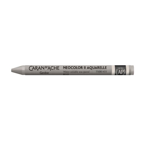 Caran d’Ache Neocolor II Water-Soluble Wax Pastels – Artist 84 Professional Shades – 403 Beige