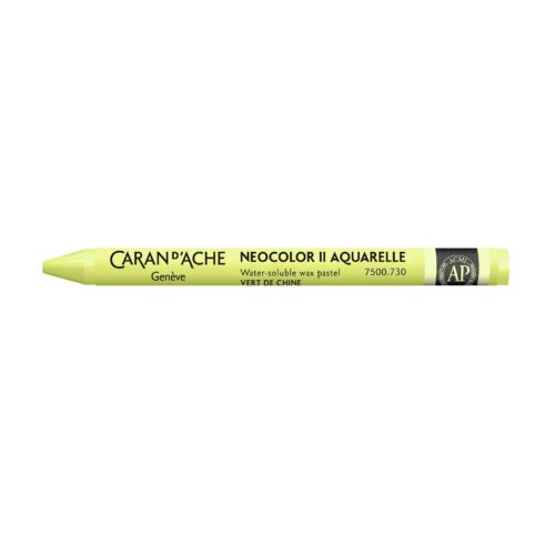 Caran d’Ache Neocolor II Water-Soluble Wax Pastels – Artist 84 Professional Shades – 730 Chinese Green