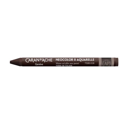 Caran d’Ache Neocolor II Water-Soluble Wax Pastels – Artist 84 Professional Shades – 028 Toledo Brown