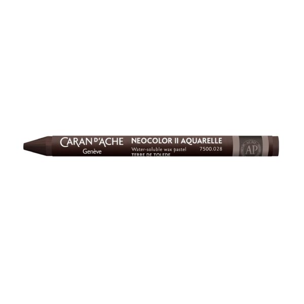 Caran d’Ache Neocolor II Water-Soluble Wax Pastels – Artist 84 Professional Shades – 028 Toledo Brown