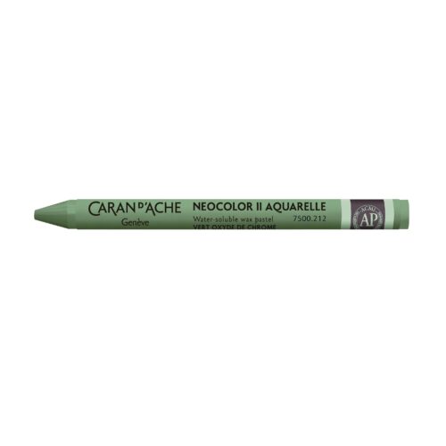Caran d’Ache Neocolor II Water-Soluble Wax Pastels – Artist 84 Professional Shades – 212 Oxide Green