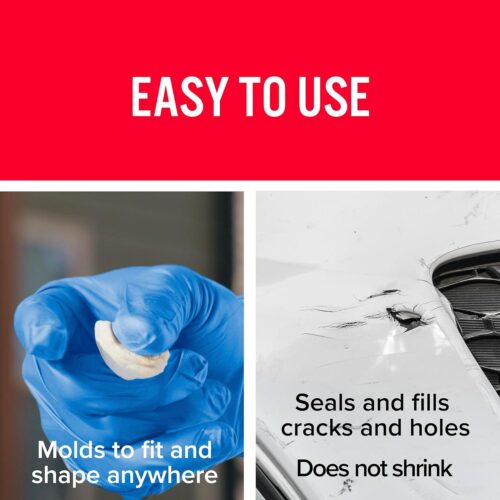 J-B Weld PlasticWeld Epoxy Repair Putty – 57g (2oz) Off White, 25-Minute Set Time, 600 PSI Strength - Image 5