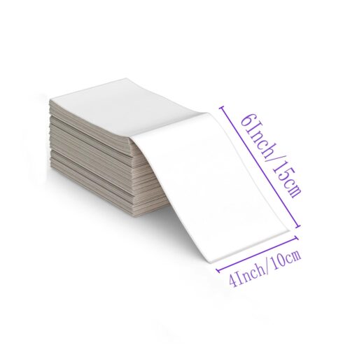 Thermal Labels 4″ x 6″ Fanfold (1000 Labels) – 101.6 x 152.4mm Direct Thermal Shipping Labels – Postage, Courier & eCommerce Use