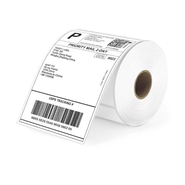 Thermal Labels 4″ x 6″ Roll (500 Labels/Roll) – 152 x 102mm Direct Thermal Shipping Labels P6709 – Postage, Courier & eCommerce Use