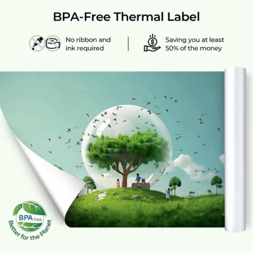 Thermal Labels 4″ x 6″ Roll (500 Labels/Roll) – 152 x 102mm Direct Thermal Shipping Labels P6709 – Postage, Courier & eCommerce Use