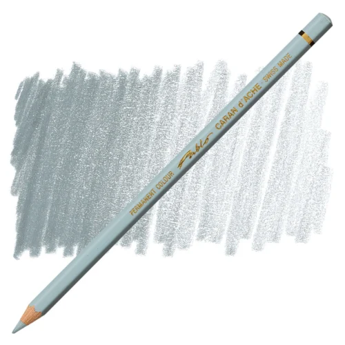 Caran d'Ache Pablo Steel Grey Permanent Artist Colour Pencil – Gris Acier 004