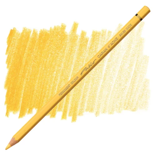 Caran d'Ache Pablo Orangish Yellow Permanent Artist Colour Pencil – Jaune Paille 031