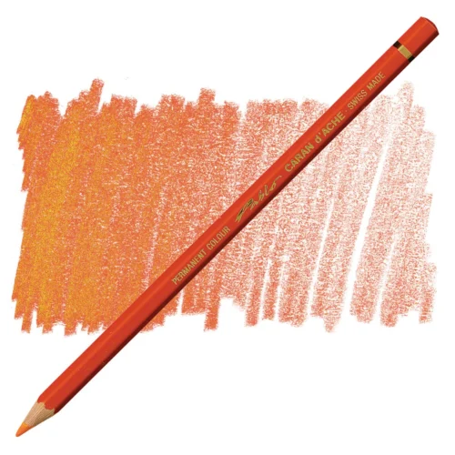 Caran d'Ache Pablo Flame Red Permanent Artist Colour Pencil – Rouge Orange 050