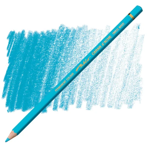 Caran d'Ache Pablo Turquoise Blue Permanent Artist Colour Pencil – Bleu Turquoise 171