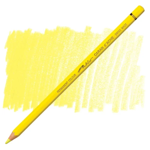 Caran d'Ache Pablo Lemon Yellow Permanent Artist Colour Pencil – Jaune Citron 240