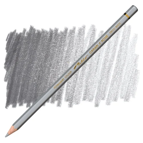 Caran d'Ache Pablo Silver Permanent Artist Colour Pencil – Argent 498