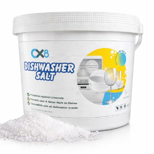 Dishwasher Salt 3kg – Limescale Protection, Prevents Water Marks, Softens Hard Water, Universal Dishwasher Use