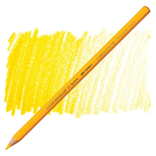 Caran d'Ache Supracolor Golden Yellow Watersoluble Artist Aquarelle Colour Pencil – Jaune D'or 020