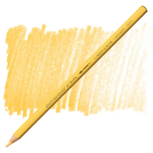 3888_031 Caran d’Ache Supracolor Orangish Yellow Watersoluble Artist Aquarelle Colour Pencil – Jaune Paille 031