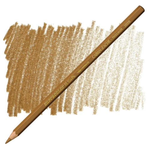 Caran d’Ache Supracolor Brown Ochre Watersoluble Artist Aquarelle Colour Pencil – Ocre Brun 037