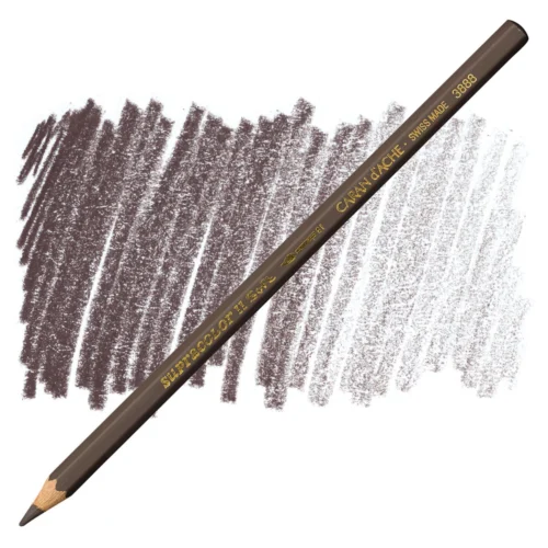 Caran d'Ache Supracolor Bistre Brown Watersoluble Artist Aquarelle Colour Pencil – Bistre 047