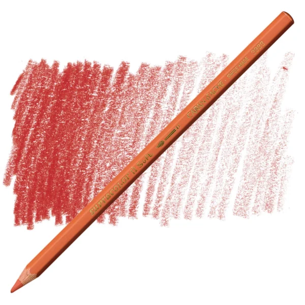 Caran d’Ache Supracolor English Red Watersoluble Artist Aquarelle Colour Pencil – Rouge Anglais 063