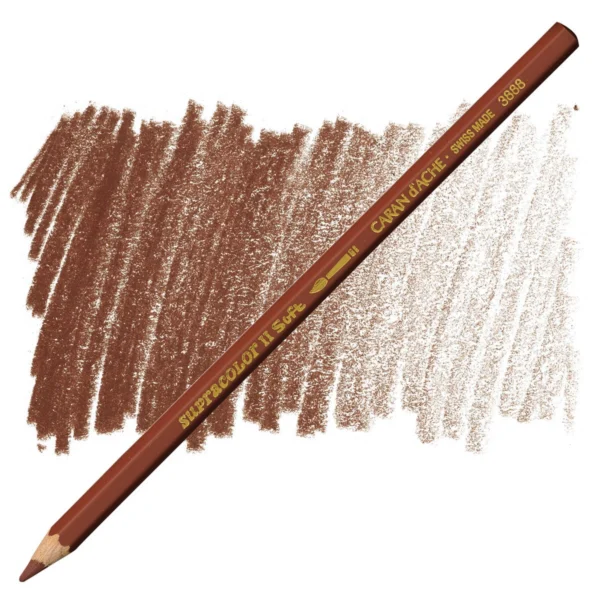 Caran d’Ache Supracolor Burnt Siena Brown Watersoluble Artist Aquarelle Colour Pencil – Sienne Brulee 069