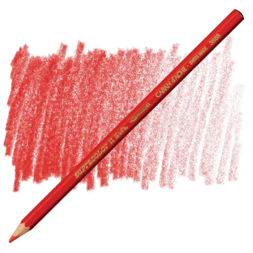 Caran d'Ache Supracolor Scarlet Red Watersoluble Artist Aquarelle Colour Pencil – Ecarlate 070