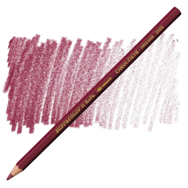 Caran d’Ache Supracolor Dark Carmine Red Watersoluble Artist Aquarelle Colour Pencil – Carmin Fonce 089