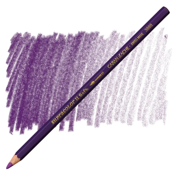 Caran d’Ache Supracolor Lilac Watersoluble Artist Aquarelle Colour Pencil – Lilas 110