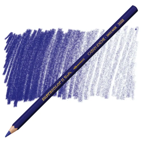 Caran d’Ache Supracolor Royal Blue Watersoluble Artist Aquarelle Colour Pencil – Bleu Royal 130