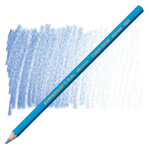 Caran d’Ache Supracolor Sky Blue Watersoluble Artist Aquarelle Colour Pencil – Bleu Lavende 141