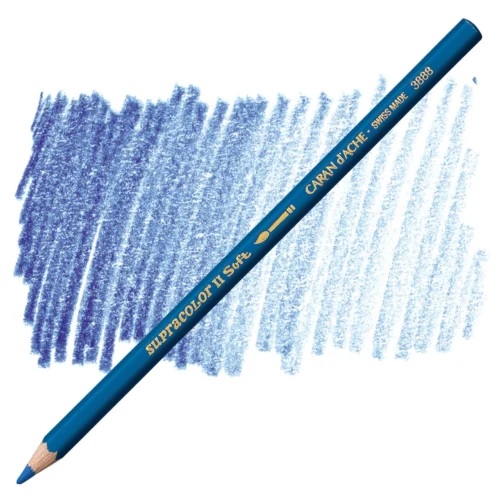 Caran d’Ache Supracolor Bluish Grey Blue Watersoluble Artist Aquarelle Colour Pencil – Bleu Gris 145