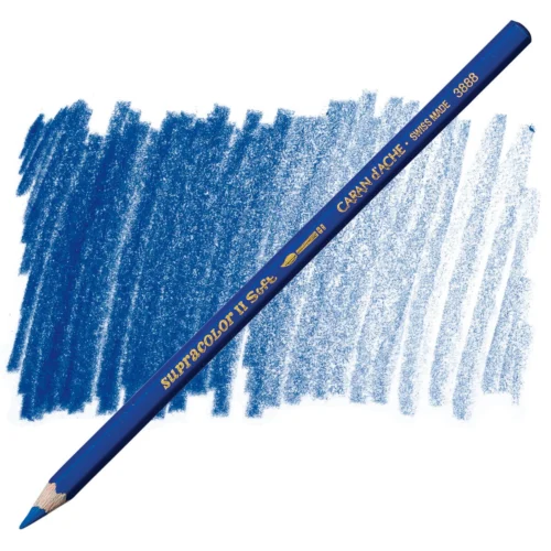 Caran d’Ache Supracolor Sapphire Blue Watersoluble Artist Aquarelle Colour Pencil – Bleu Saphir 150