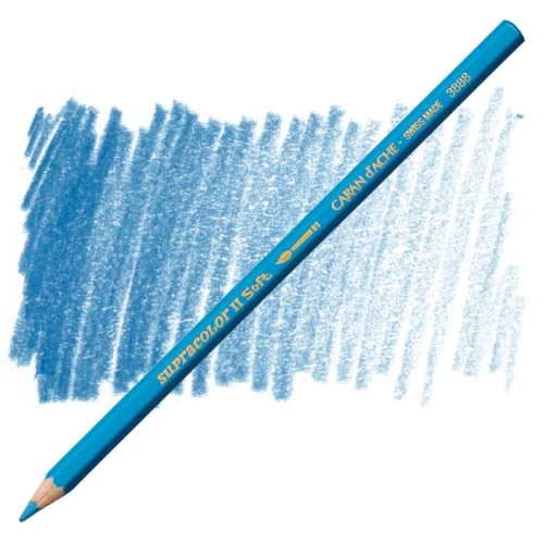 Caran d’Ache Supracolor Blue Jeans Watersoluble Artist Aquarelle Colour Pencil – Bleu Jeans 155