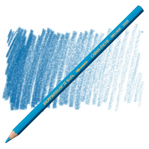 Caran d’Ache Supracolor Blue Jeans Watersoluble Artist Aquarelle Colour Pencil – Bleu Jeans 155