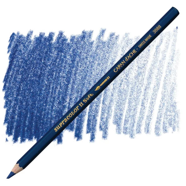 Caran d’Ache Supracolor Prussian Blue Watersoluble Artist Aquarelle Colour Pencil – Bleu De Prusse 159