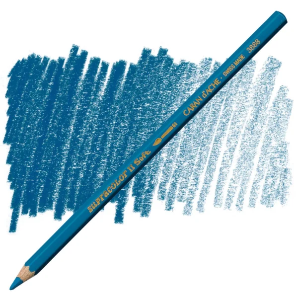 Caran d’Ache Supracolor Cobalt Blue Watersoluble Artist Aquarelle Colour Pencil – Bleu De Cobalt 160