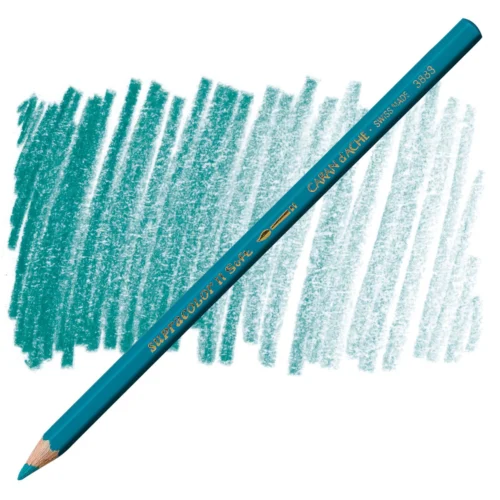 Caran d’Ache Supracolor Azurite Blue Watersoluble Artist Aquarelle Colour Pencil – Bleu Azur 170