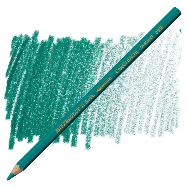 Caran d’Ache Supracolor Greenish Blue Green Watersoluble Artist Aquarelle Colour Pencil – Bleu Verdatre 190