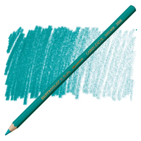Caran d’Ache Supracolor Opaline Green Watersoluble Artist Aquarelle Colour Pencil – Vert Opale 195