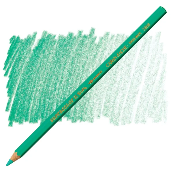 Caran d’Ache Supracolor Veronese Green Watersoluble Artist Aquarelle Colour Pencil – Vert Veronese 201