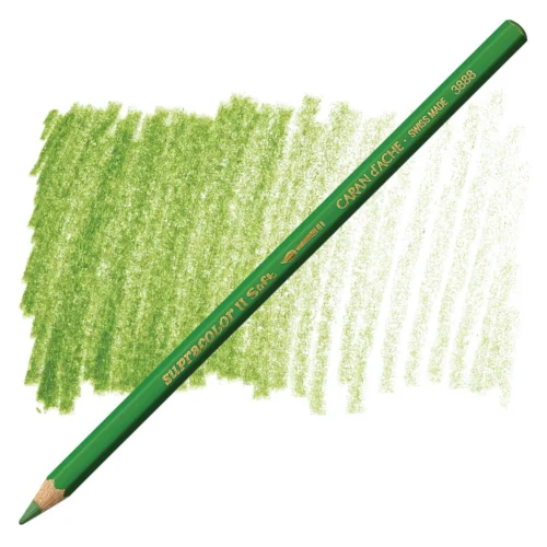 Caran d’Ache Supracolor Moss Green Watersoluble Artist Aquarelle Colour Pencil – Vert Mousse 225