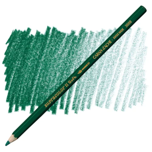 Caran d’Ache Supracolor Dark Green Watersoluble Artist Aquarelle Colour Pencil – Vert Fonce 229