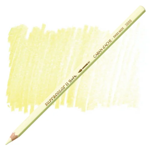 Caran d'Ache Supracolor Light Lemon Yellow Watersoluble Artist Aquarelle Colour Pencil – Jaune Citron Clair 241