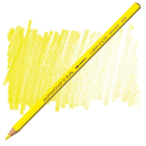 Caran d'Ache Supracolor Canary Yellow Watersoluble Artist Aquarelle Colour Pencil – Jaune Canari 250