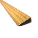 Oak Effect Self-Adhesive Aluminium End Border Floor Threshold 900mm – Angle Trim 25x10mm for Laminate, Wood & Vinyl Flooring