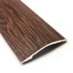 Walnut Effect Self-Adhesive Aluminium Ramp Floor Threshold 900mm – Trim Strip 40x6mm for Laminate, Wood & Vinyl Flooring