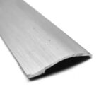 Brushed Steel Effect Self-Adhesive Aluminium Ramp Floor Threshold 900mm – Trim Strip 40x6mm for Laminate, Wood & Vinyl Floors