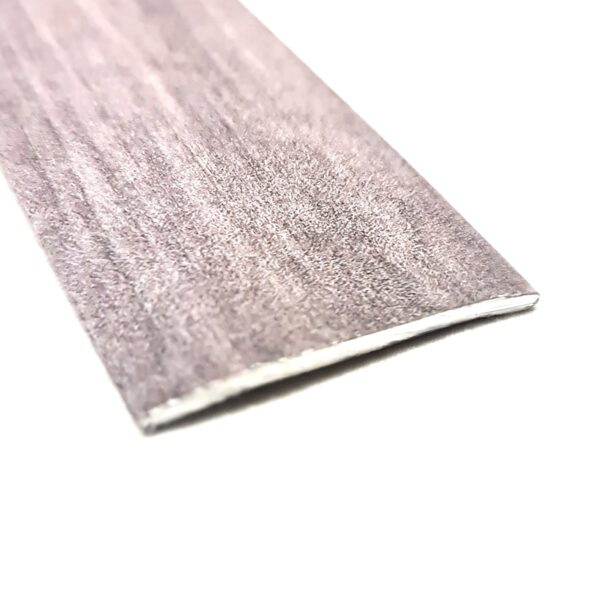 Grey Effect Self-Adhesive Aluminium Floor Threshold Strip 900mm – Flat Cover Trim 40x3mm for Laminate, Wood & Vinyl Floors