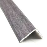 Grey Effect Self-Adhesive Aluminium Corner Floor Threshold 900mm – Trim Strip 25x20mm for Laminate, Wood & Vinyl Floors