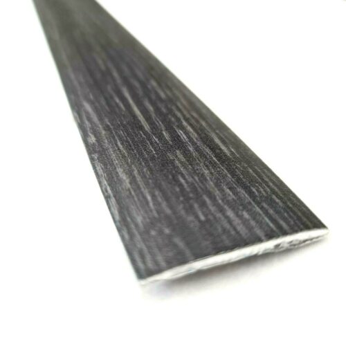 Anthracite Effect Self-Adhesive Aluminium Floor Threshold Strip 900mm – Flat Cover Trim 40x3mm for Laminate, Wood & Vinyl Floors