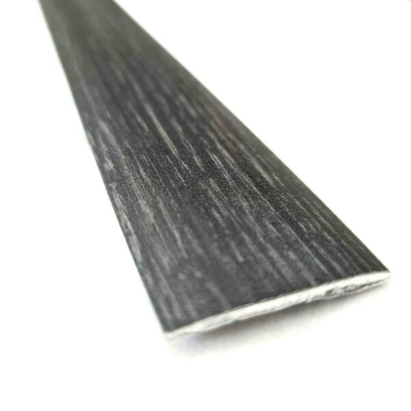 Anthracite Effect Self-Adhesive Aluminium Floor Threshold Strip 900mm – Flat Cover Trim 40x3mm for Laminate, Wood & Vinyl Floors